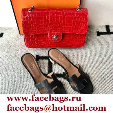 Hermes Heel 5cm Oasis Sandals in Swift Box Calfskin 30