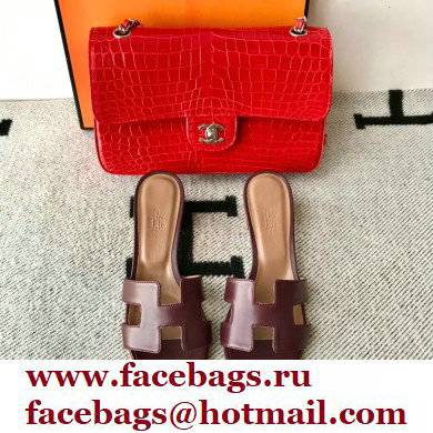 Hermes Heel 5cm Oasis Sandals in Swift Box Calfskin 34