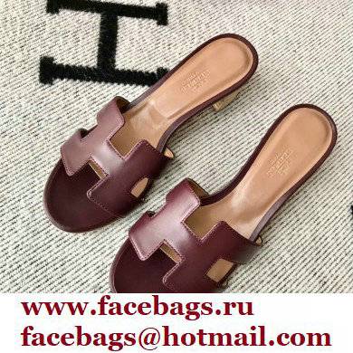 Hermes Heel 5cm Oasis Sandals in Swift Box Calfskin 34