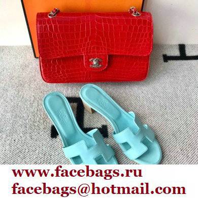 Hermes Heel 5cm Oasis Sandals in Swift Box Calfskin 35