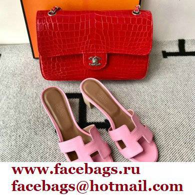 Hermes Heel 5cm Oasis Sandals in Swift Box Calfskin 36