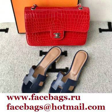 Hermes Heel 5cm Oasis Sandals in Swift Box Calfskin 37