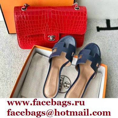 Hermes Heel 5cm Oasis Sandals in Swift Box Calfskin 37