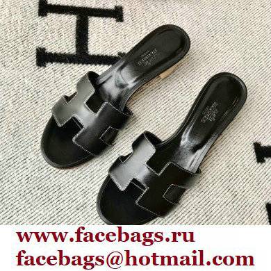 Hermes Heel 5cm Oasis Sandals in Swift Box Calfskin 38