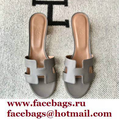 Hermes Heel 5cm Oasis Sandals in Swift Box Calfskin 39