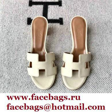 Hermes Heel 5cm Oasis Sandals in Swift Box Calfskin 40