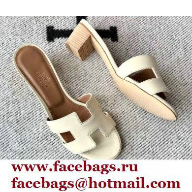 Hermes Heel 5cm Oasis Sandals in Swift Box Calfskin 40