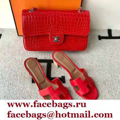 Hermes Heel 5cm Oasis Sandals in Swift Box Calfskin 42