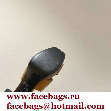 Hermes Heel 9cm Elbe Sandals Brown 2022