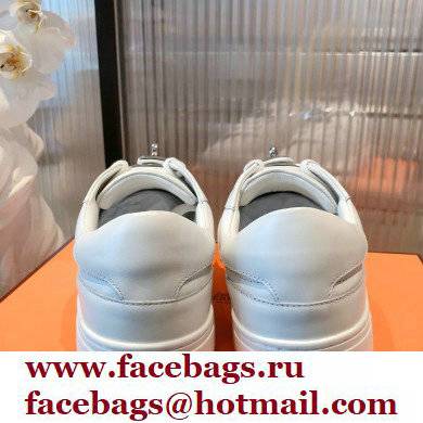 Hermes Kelly buckle Calfskin Day Sneakers White 2022