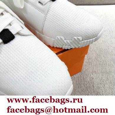 Hermes Knit and calfskin Depart Sneakers 02 2022