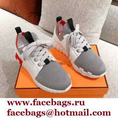 Hermes Knit and calfskin Depart Sneakers 04 2022