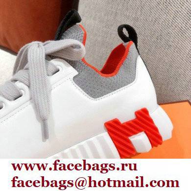 Hermes Knit and calfskin Depart Sneakers 04 2022