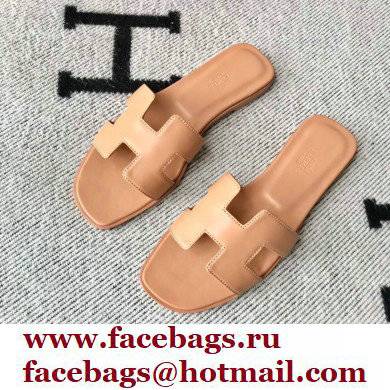 Hermes Oran Flat Sandals in Swift Box Calfskin 13