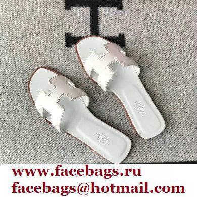 Hermes Oran Flat Sandals in Swift Box Calfskin 14