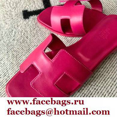 Hermes Oran Flat Sandals in Swift Box Calfskin 16