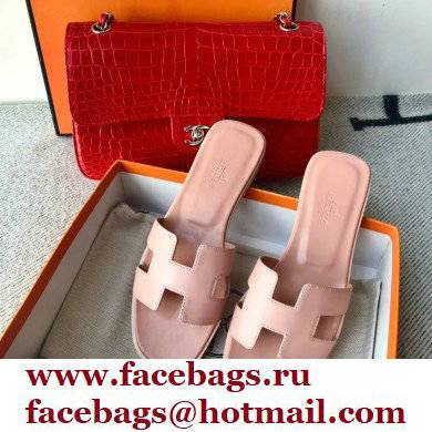 Hermes Oran Flat Sandals in Swift Box Calfskin 21