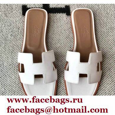 Hermes Oran Flat Sandals in Swift Box Calfskin 29