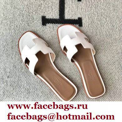 Hermes Oran Flat Sandals in Swift Box Calfskin 29