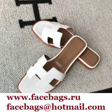 Hermes Oran Flat Sandals in Swift Box Calfskin 29