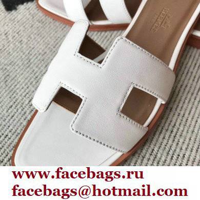 Hermes Oran Flat Sandals in Swift Box Calfskin 29