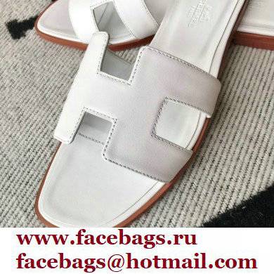 Hermes Oran Flat Sandals in Swift Box Calfskin 30 - Click Image to Close