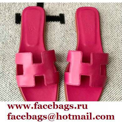 Hermes Oran Flat Sandals in Swift Box Calfskin 49