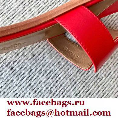 Hermes Oran Flat Sandals in Swift Box Calfskin 81