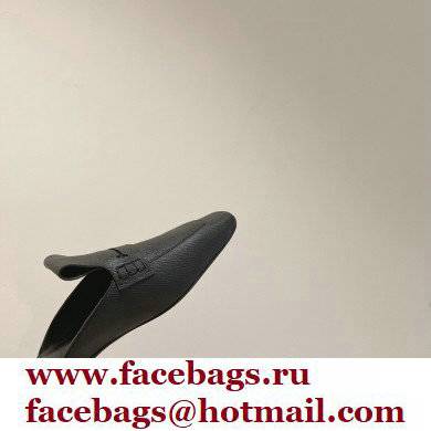 Hermes Perforated H Eloge mules Black 2022