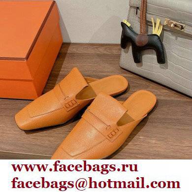 Hermes Perforated H Eloge mules Brown 2022