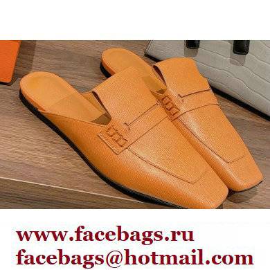 Hermes Perforated H Eloge mules Brown 2022