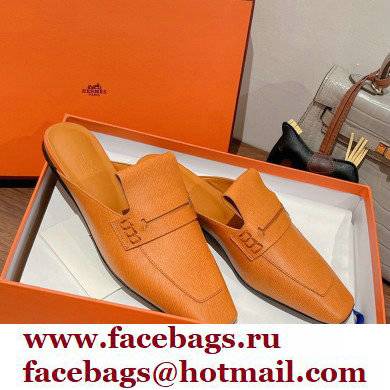 Hermes Perforated H Eloge mules Brown 2022