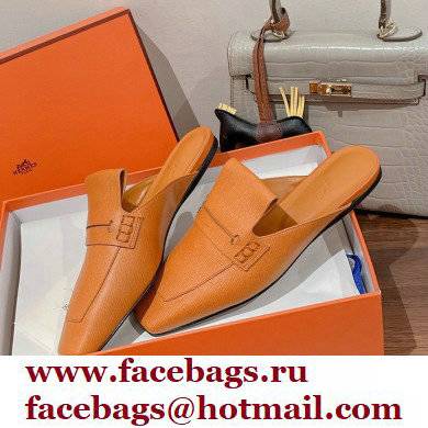 Hermes Perforated H Eloge mules Brown 2022