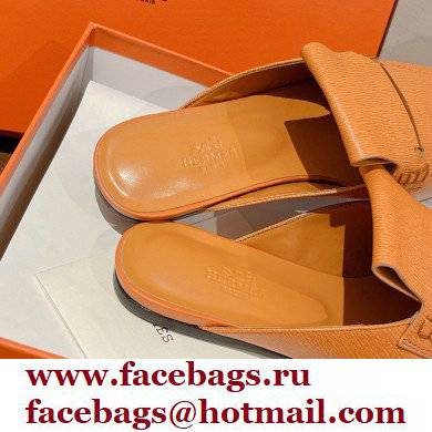 Hermes Perforated H Eloge mules Brown 2022