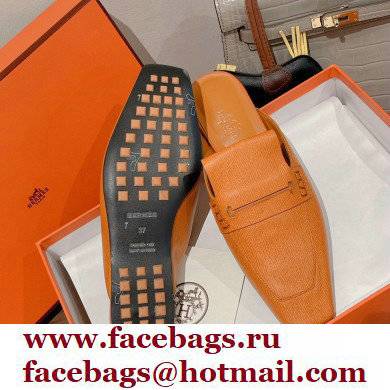 Hermes Perforated H Eloge mules Brown 2022