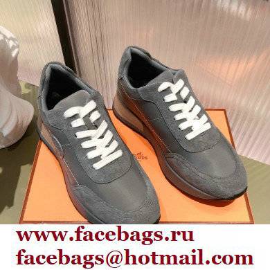 Hermes suede Calfskin Drive Sneakers 01 2022