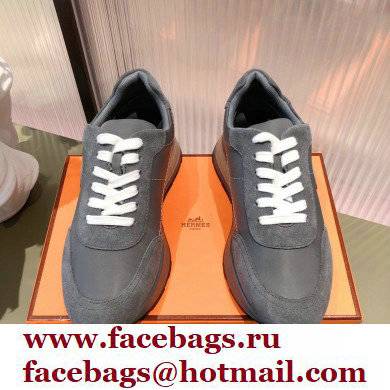 Hermes suede Calfskin Drive Sneakers 01 2022