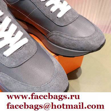 Hermes suede Calfskin Drive Sneakers 01 2022