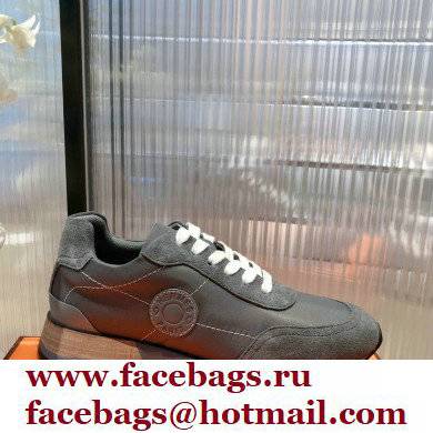 Hermes suede Calfskin Drive Sneakers 01 2022