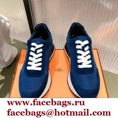 Hermes suede Calfskin Drive Sneakers 02 2022