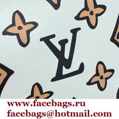 LOUIS VUITTON Neverfull MM BAG M45819 WHITE