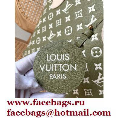 LOUIS VUITTON Neverfull MM BAG M46102 kaki/beige