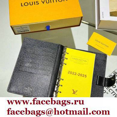 Louis Vuitton Medium Ring Agenda Cover EPI Leather Black R20202