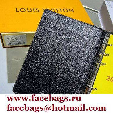 Louis Vuitton Medium Ring Agenda Cover EPI Leather Black R20202