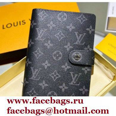 Louis Vuitton Medium Ring Agenda Cover Monogram Eclipse Canvas