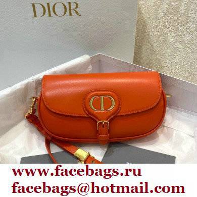 dior orange Box Calfskin Bobby East-West Bag