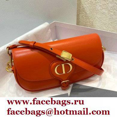 dior orange Box Calfskin Bobby East-West Bag