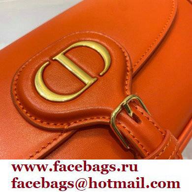 dior orange Box Calfskin Bobby East-West Bag