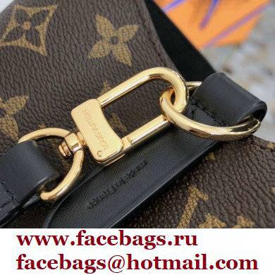 louis vuitton Monogram canvas NeoNoe MM bucket bag BLACK