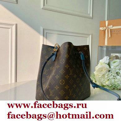 louis vuitton Monogram canvas NeoNoe MM bucket bag BLUE